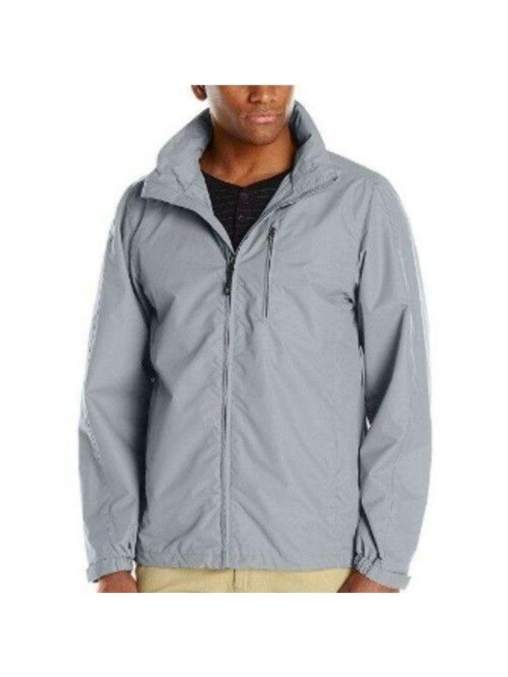 32 DEGREES Mens Hydro Ripstop Winter Jacket TMS41005ME Silver Gray Size Large
